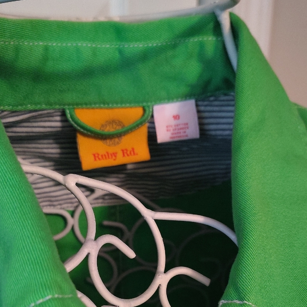 Ruby Rd. Vibrant Green Utility Jacket - Picture 4 of 5